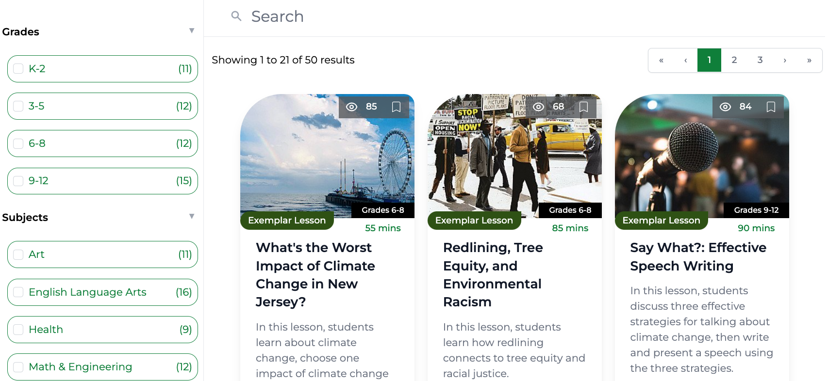 New Jersey Exemplar Lessons