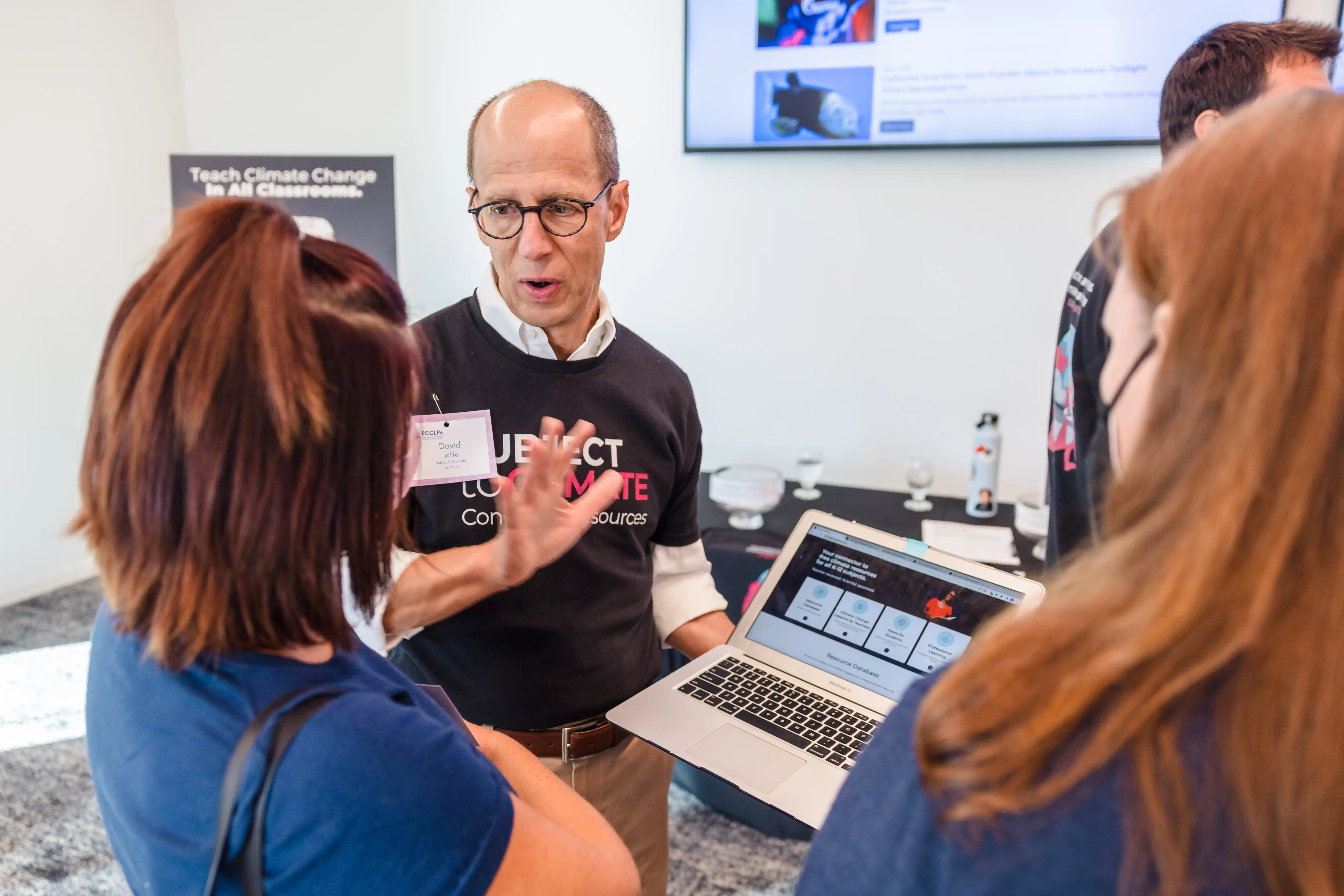 SubjectToClimate’s CEO presenting about SubjectToClimate